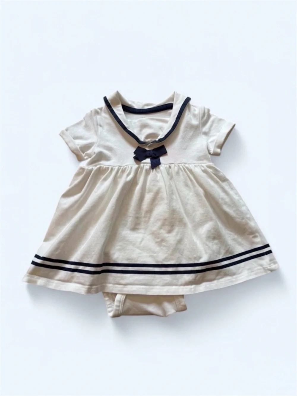 H&M Baby Sailor Dress Bodysuit 3M Organic Cotton